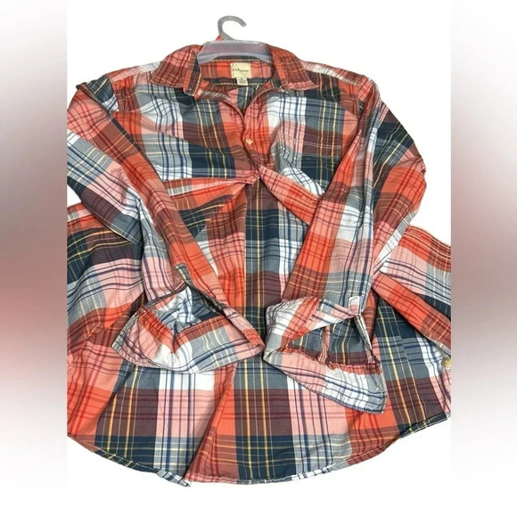 GH BASS  & CO , plaid shirt,men Med outdoor,fishing,Yellowstone,western like new - Picture 10 of 11